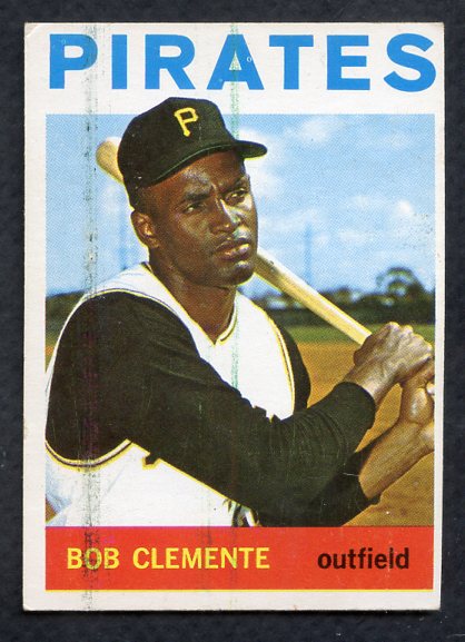 1964 Topps Baseball #440 Roberto Clemente Pirates EX-MT print lines 403342