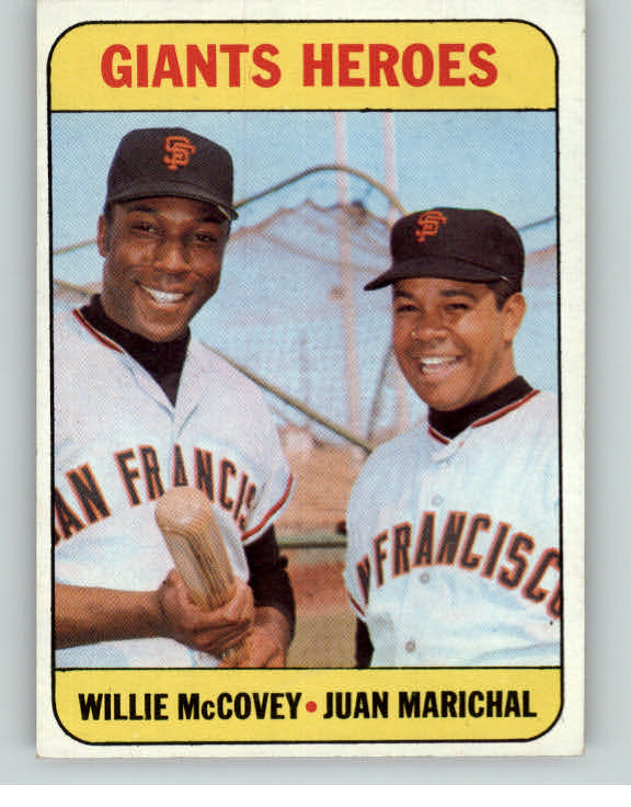 1969 Topps Baseball #572 Willie McCovey Juan Marichal NR-MT 403487