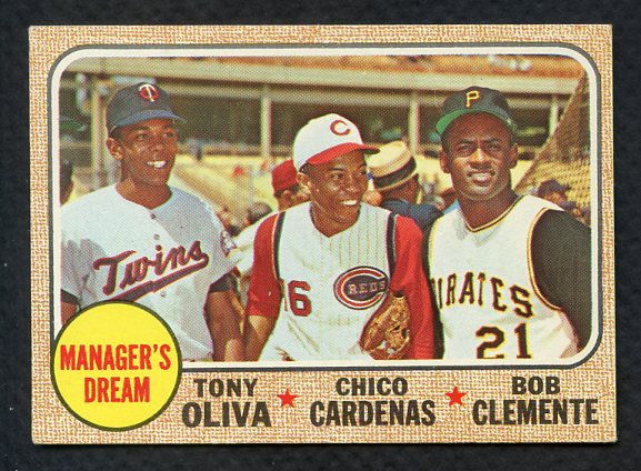 1968 Topps Baseball #480 Roberto Clemente Tony Oliva EX-MT 403600