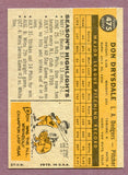 1960 Topps Baseball #475 Don Drysdale Dodgers EX-MT/NR-MT 403638