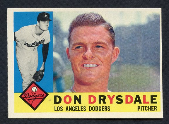 1960 Topps Baseball #475 Don Drysdale Dodgers NR-MT oc 403657