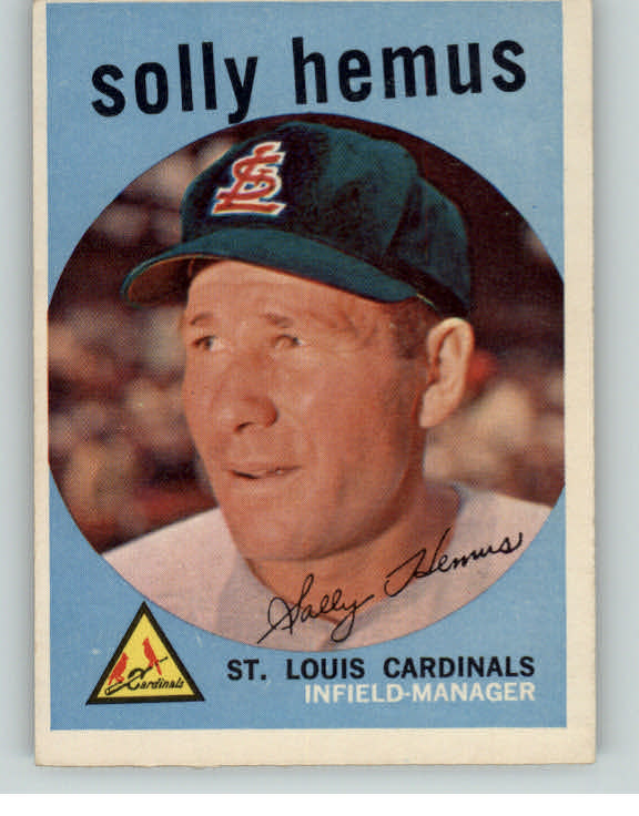 1959 Topps Baseball #527 Solly Hemus Cardinals EX-MT 404322