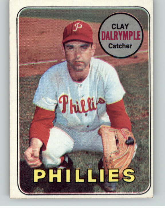 1969 Topps Baseball #151 Clay Dalrymple Phillies NR-MT Variation 404355