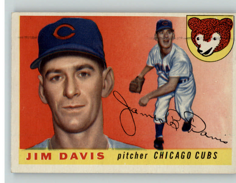 1955 Topps Baseball #068 Jim Davis Cubs EX-MT 404419