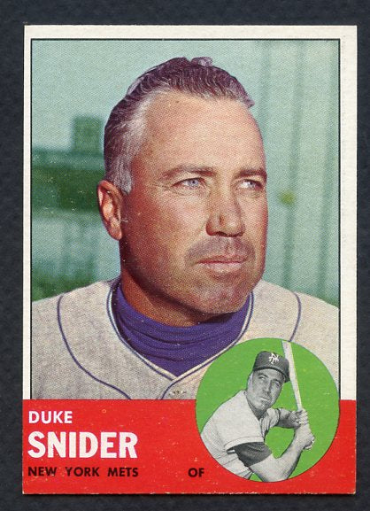 1963 Topps Baseball #550 Duke Snider Mets NR-MT 404432