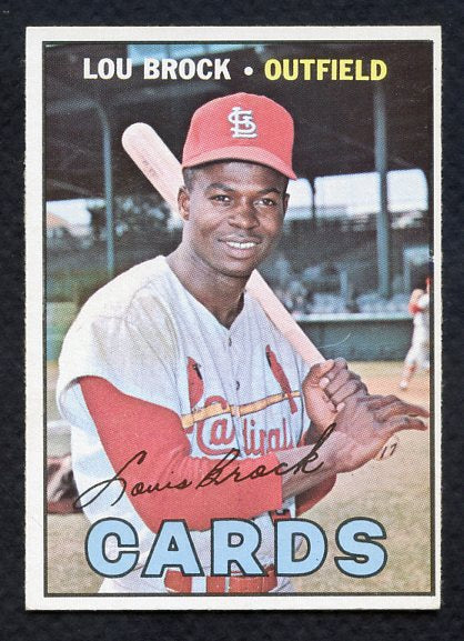 1967 Topps Baseball #285 Lou Brock Cardinals EX-MT/NR-MT 404468