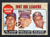 1968 Topps Baseball #004 A.L. RBI Leaders Yastrzemski NR-MT 404552