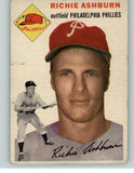 1954 Topps Baseball #045 Richie Ashburn Phillies Good tear 404571