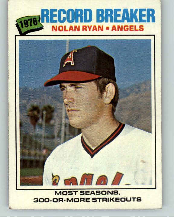 1977 Topps Baseball #234 Nolan Ryan RB Angels EX 404664
