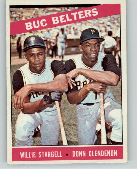 1966 Topps Baseball #099 Willie Stargell Donn Clendenon EX-MT 404690