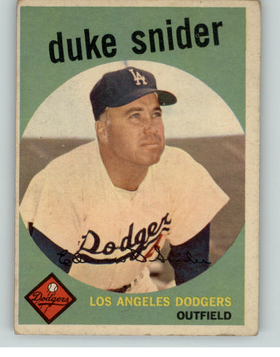 1959 Topps Baseball #020 Duke Snider Dodgers VG-EX 404731
