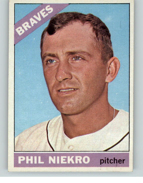 1966 Topps Baseball #028 Phil Niekro Braves NR-MT 404771
