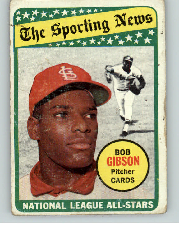 1969 Topps Baseball #432 Bob Gibson A.S. Cardinals Good 404790