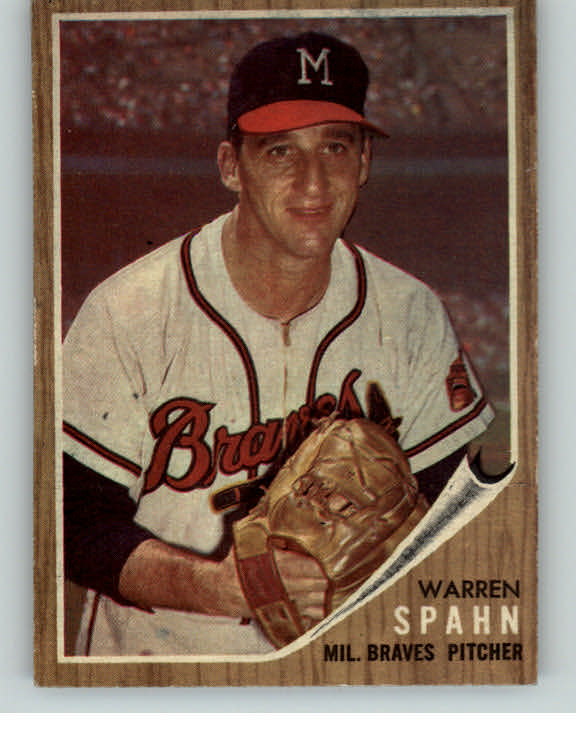 1962 Topps Baseball #100 Warren Spahn Braves EX-MT 404796