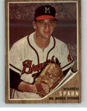 1962 Topps Baseball #100 Warren Spahn Braves EX-MT 404796