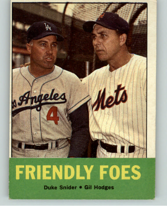 1963 Topps Baseball #068 Duke Snider Gil Hodges EX 404800