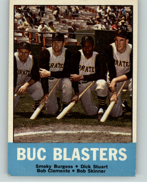 1963 Topps Baseball #018 Roberto Clemente Smoky Burgess EX 404805