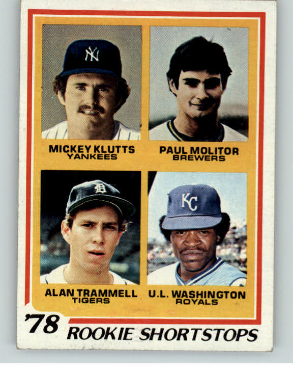 1978 Topps Baseball #707 Paul Molitor Brewers EX+/EX-MT 404815