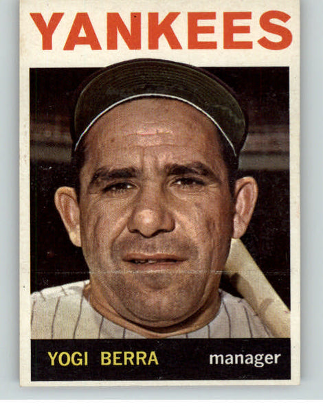 1964 Topps Baseball #021 Yogi Berra Yankees NR-MT print line 404838