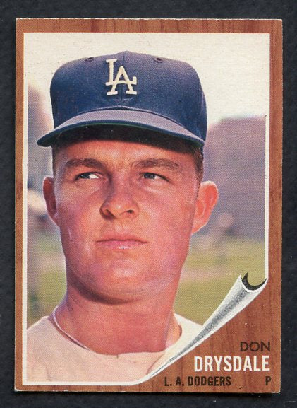 1962 Topps Baseball #340 Don Drysdale Dodgers EX-MT/NR-MT 404864