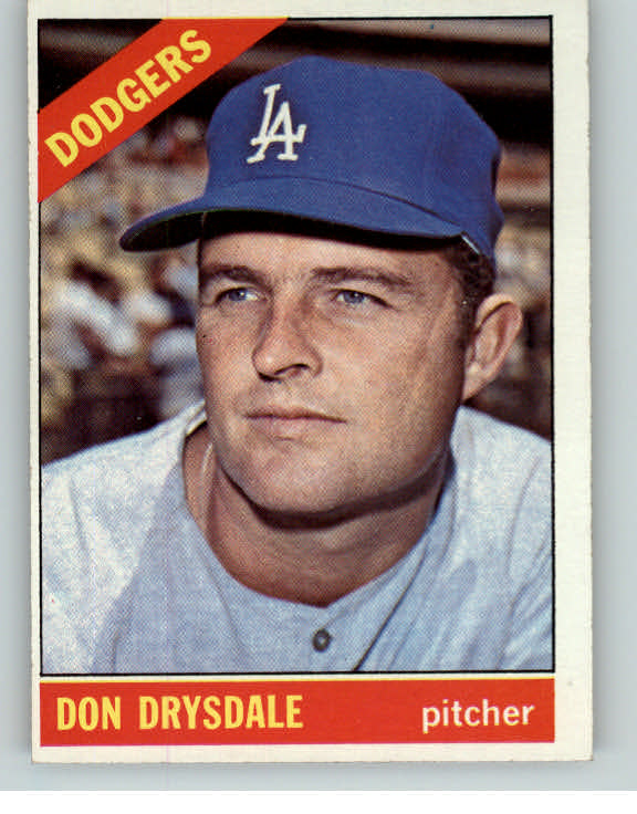 1966 Topps Baseball #430 Don Drysdale Dodgers EX-MT 405210