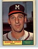 1961 Topps Baseball #200 Warren Spahn Braves VG 405233