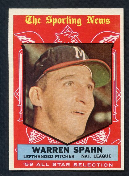 1959 Topps Baseball #571 Warren Spahn A.S. Braves EX-MT/NR-MT 405281