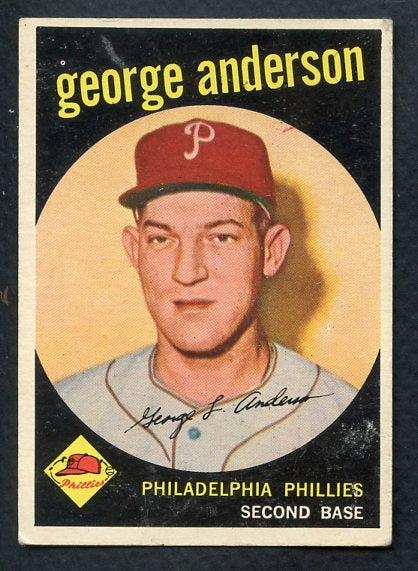 1959 Topps Baseball #338 Sparky Anderson Phillies VG-EX 405287