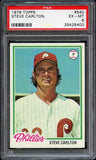 1978 Topps Baseball #540 Steve Carlton Phillies PSA 6 EX-MT 405568