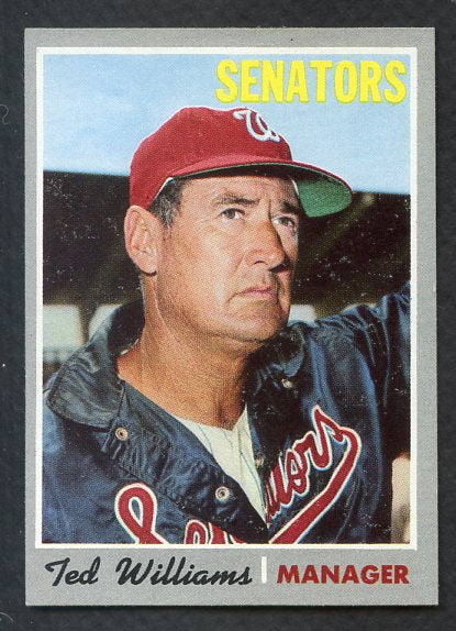 1970 Topps Baseball #211 Ted Williams Senators NR-MT 405654