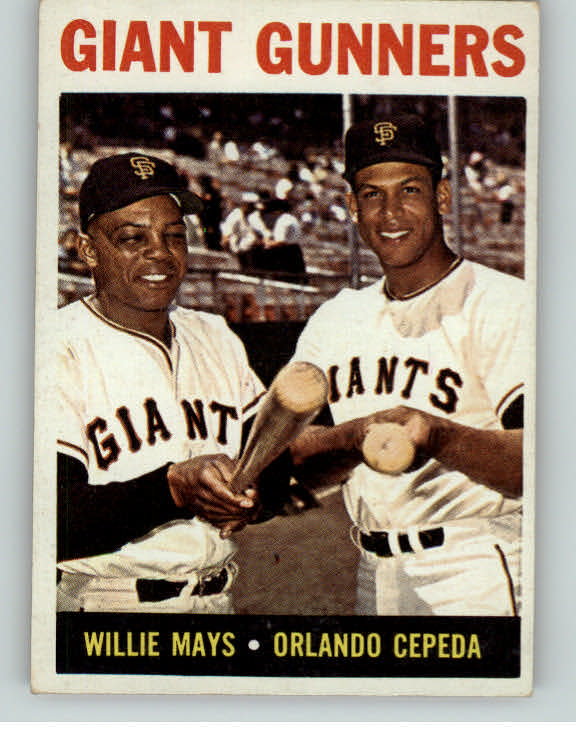 1964 Topps Baseball #306 Willie Mays Orlando Cepeda EX+/EX-MT 405811