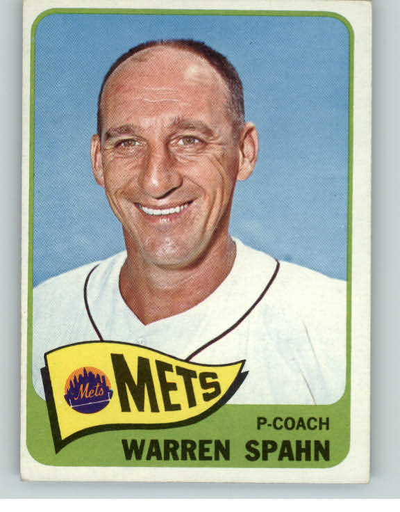 1965 Topps Baseball #205 Warren Spahn Mets EX-MT 405892