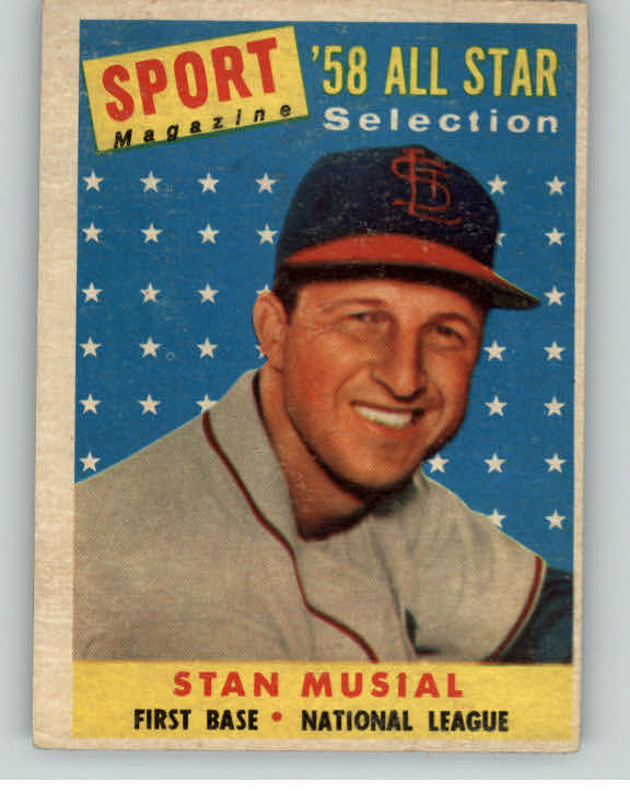 1958 Topps Baseball #476 Stan Musial A.S. Cardinals VG-EX 405907