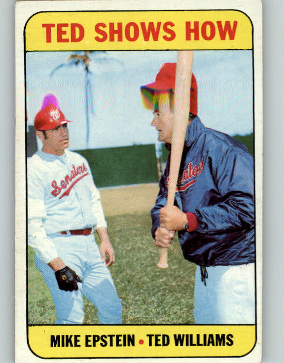 1969 Topps Baseball #539 Ted Williams Mike Epstein EX 406147