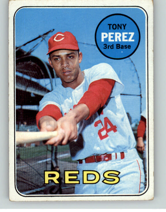 1969 Topps Baseball #295 Tony Perez Reds EX 406192