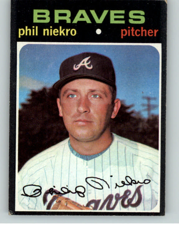 1971 Topps Baseball #030 Phil Niekro Braves EX 406202