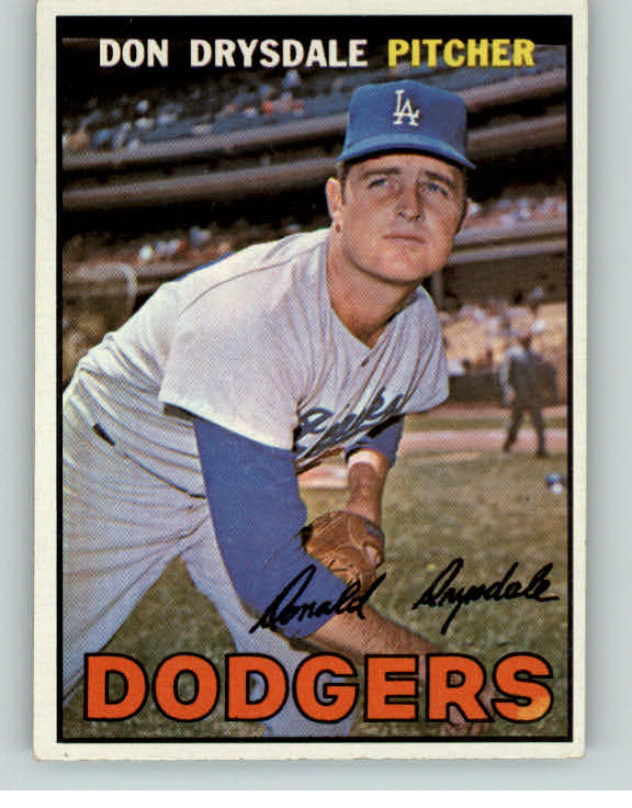 1967 Topps Baseball #055 Don Drysdale Dodgers EX-MT 406279