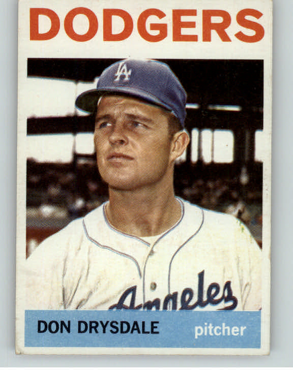1964 Topps Baseball #120 Don Drysdale Dodgers EX 406280