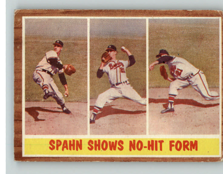 1962 Topps Baseball #312 Warren Spahn IA Braves VG-EX 406316