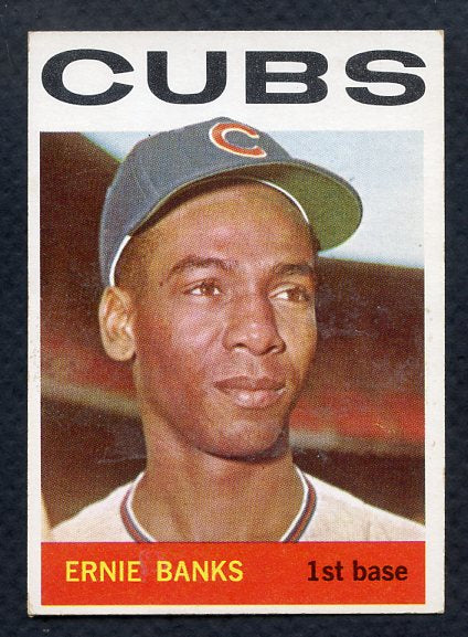 1964 Topps Baseball #055 Ernie Banks Cubs EX-MT 406358