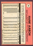 1969 Topps Baseball #100 Hank Aaron Braves VG-EX 406362