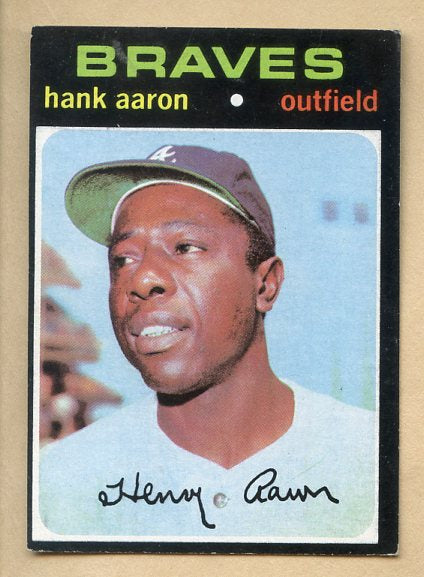 1971 Topps Baseball #400 Hank Aaron Braves EX-MT 406370