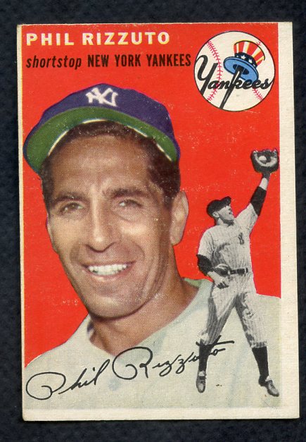 1954 Topps Baseball #017 Phil Rizzuto Yankees EX+/EX-MT 406417