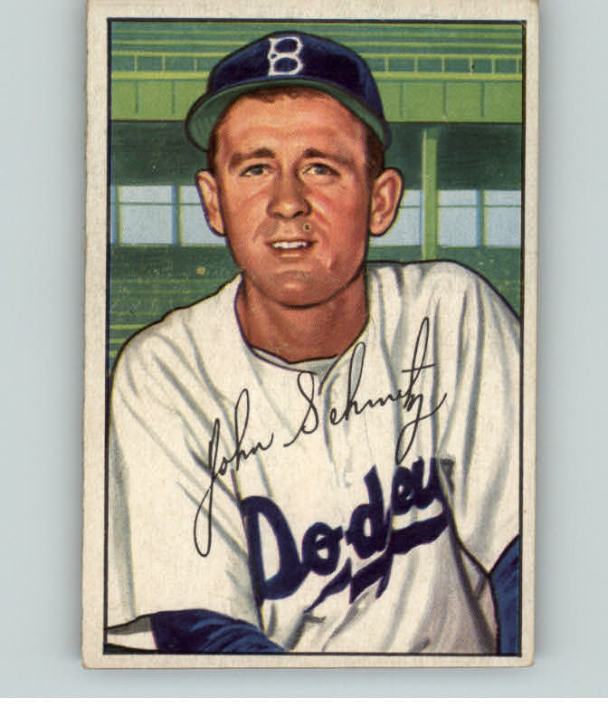 1952 Bowman Baseball #224 Johnny Schmitz Dodgers EX-MT 406645