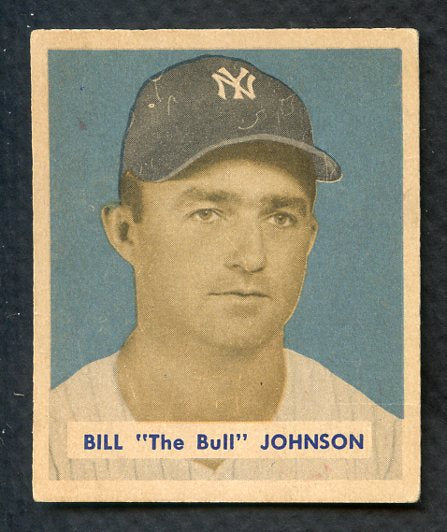 1949 Bowman Baseball #129 Bill Johnson Yankees EX+/EX-MT 406905