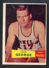 1957 Topps Basketball #067 Jack George Warriors EX-MT 407018