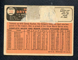 1966 Topps Baseball #430 Don Drysdale Dodgers Poor back damage 407139