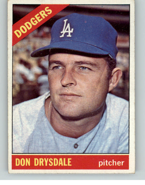 1966 Topps Baseball #430 Don Drysdale Dodgers EX+ 407140