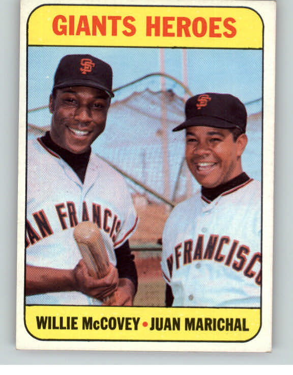 1969 Topps Baseball #572 Willie McCovey Juan Marichal EX-MT 407146