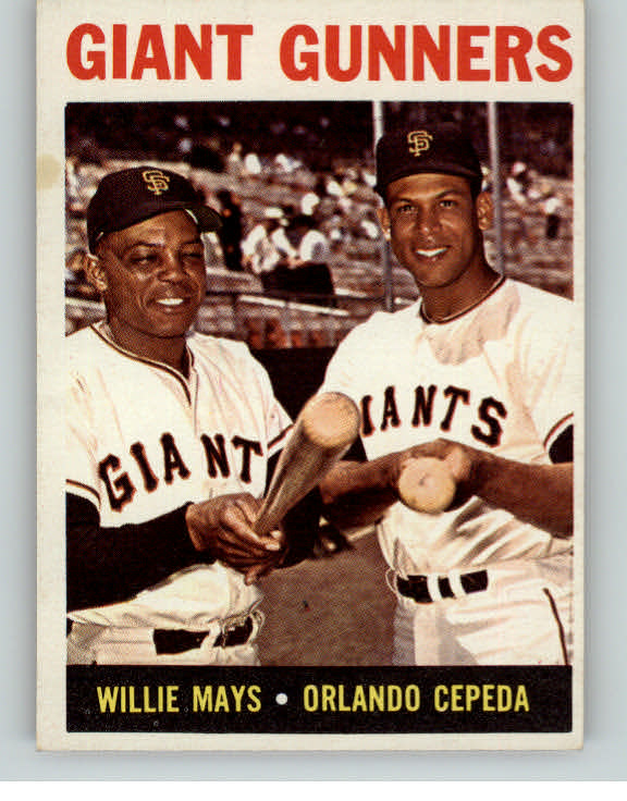 1964 Topps Baseball #306 Willie Mays Orlando Cepeda EX+/EX-MT 407175